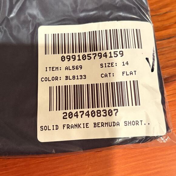 NWT J. Crew 9" Frankie Bermuda Chino Shorts 14 Navy Blue J.Crew Walking AL569 - Picture 4 of 4